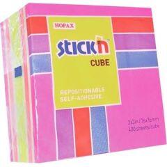 Gıpta Stickn 76x76 400 Yaprak 4 Renk Küp Not Kağıdı