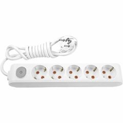 Viko 90117503 Multi-Let 3 mt 5 li Anahtarlı Kablolu Priz