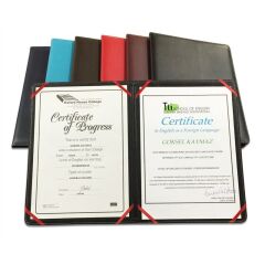 2K 888-2 23x32 Kahve Suni Deri Diploma Kabı