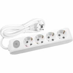 Viko 90117403 Multi-Let 3 mt 4 lü Anahtarlı Kablolu Priz