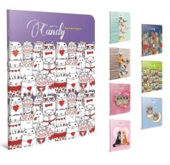 Gıpta Candy A5 80 Yaprak Kareli Tel Dikişli Defter