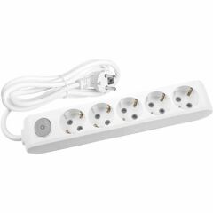 Viko 90117505 Multi-Let 5 mt 5 li Anahtarlı Kablolu Priz