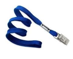 Inox 50 li Mavi Metal Klipsli Kart Askı İpi