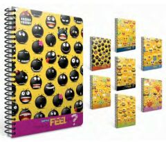 Gıpta Feel A4 100 Yaprak Çizgili Spiralli Pp Kapaklı Defter