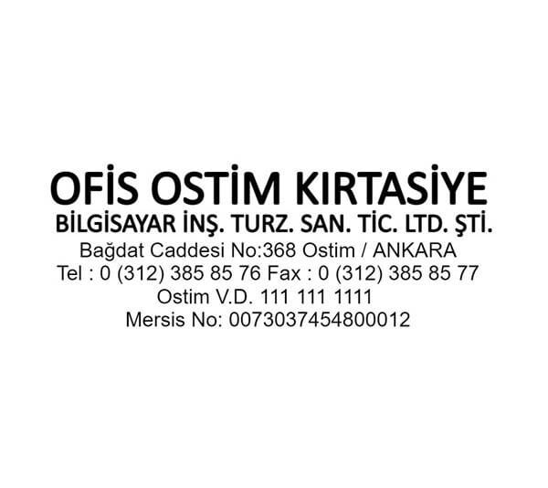 Trodat 4913 Büyük Boy Firma Kaşesi 3 Boş Kaşe