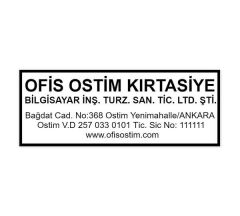 Trodat 4913 Büyük Boy Firma Kaşesi 2 Boş Kaşe