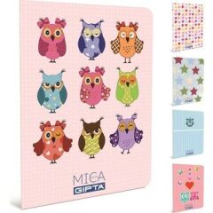 Gıpta Mica A5 100 Yaprak Çizgili Tel Dikişli PP Kapaklı Defter