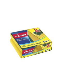 Vileda 012 Hijyenik 2 li Oluklu Bulaşık Süngeri