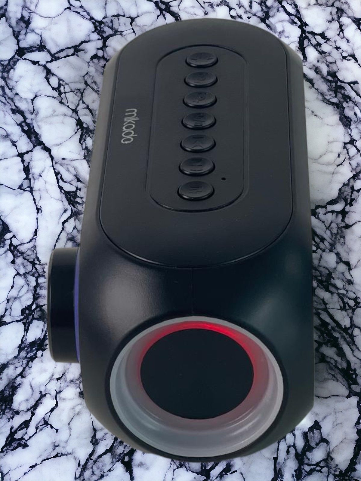 Mikado MD-W7 1200mAh 5W Siyah Bluetooth-Aux-Derece-Usb-FM Double Alarmlı Saat