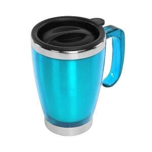 S-LINK SL-TM1981 Kulplu Paslanmaz Çelik Turkuaz Termos Kupa 415 Ml