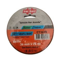 Herbant 36 mm X 25 Metre Çift Taraflı  Bant