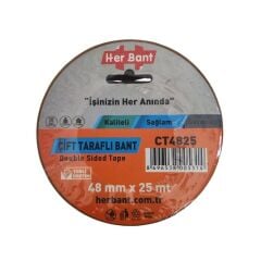 Herbant 48 mm X 25 Metre Çift Taraflı  Bant