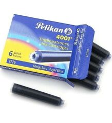 Pelikan 4001 Küçük Siyah Dolma Kalem Kartuşu