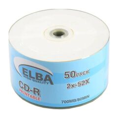 Elba 700Mb/80Min Printable Shrink 50 li CD-R