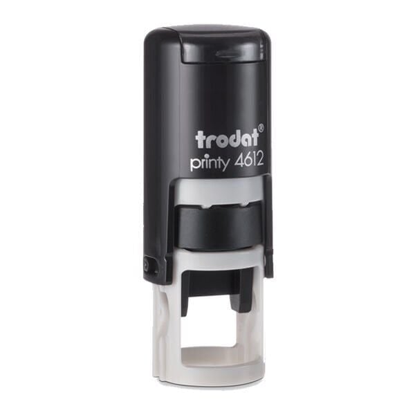 Trodat 4612 Siyah Gövde 12 mm Yuvarlak Küçük Kaşe Boş Kaşe