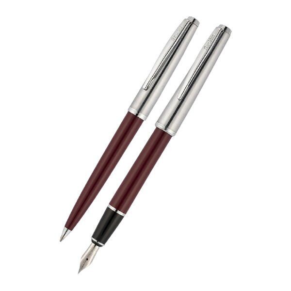 Scrikss 78Dk Bordo Dolma Kalem & Tükenmez Kalem Seti