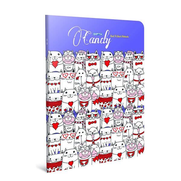 Gıpta Candy A4 60 Yaprak Kareli Tel Dikişli Defter