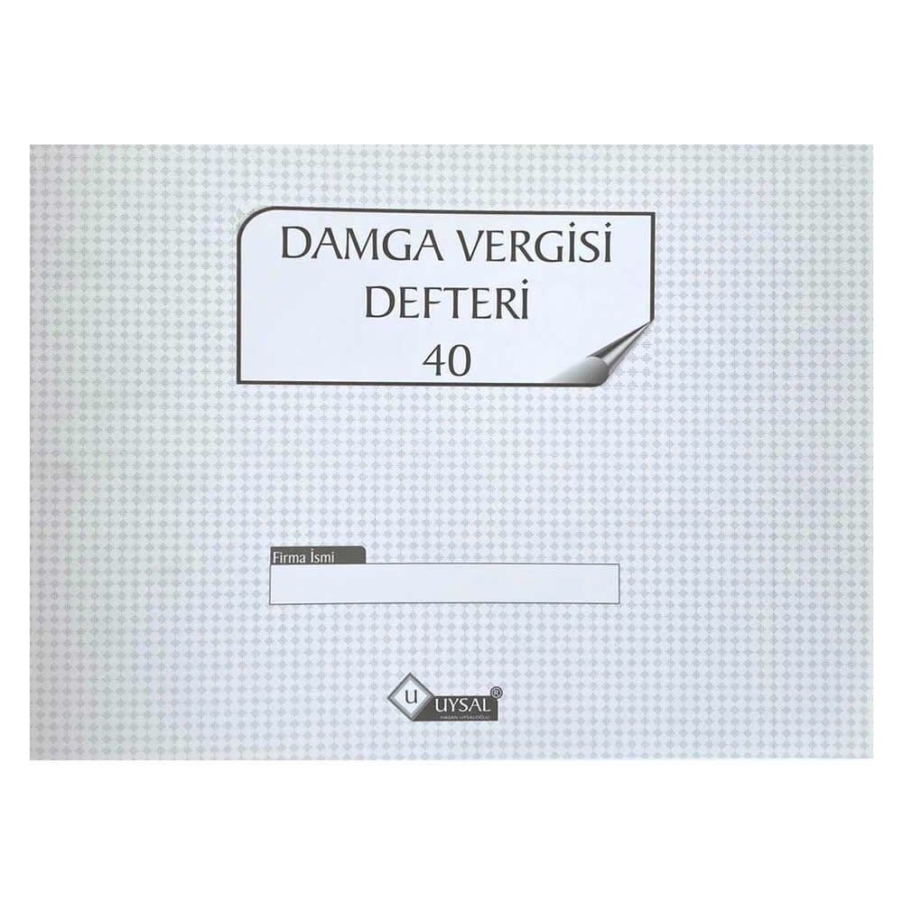 Uysal 20X28 40 Yaprak Numaralı Damga Vergisi Defteri