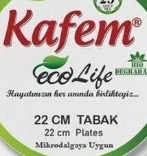 Kafem 0210 2 2 cm 25 li Mikrodalga Fırına Uygun Karton Tabak