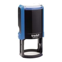 Trodat 4642 Mavi Gövde Mavi Keçe 42 mm Standart Yuvarlak Kaşe Boş Kaşe