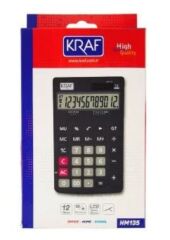 Kraf HM-135 12 Haneli Masaüstü Hesap Makinesi