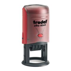 Trodat 46145 Mavi Keçe İngilizce Plakalı Tarih Damgası Boş Kaşe