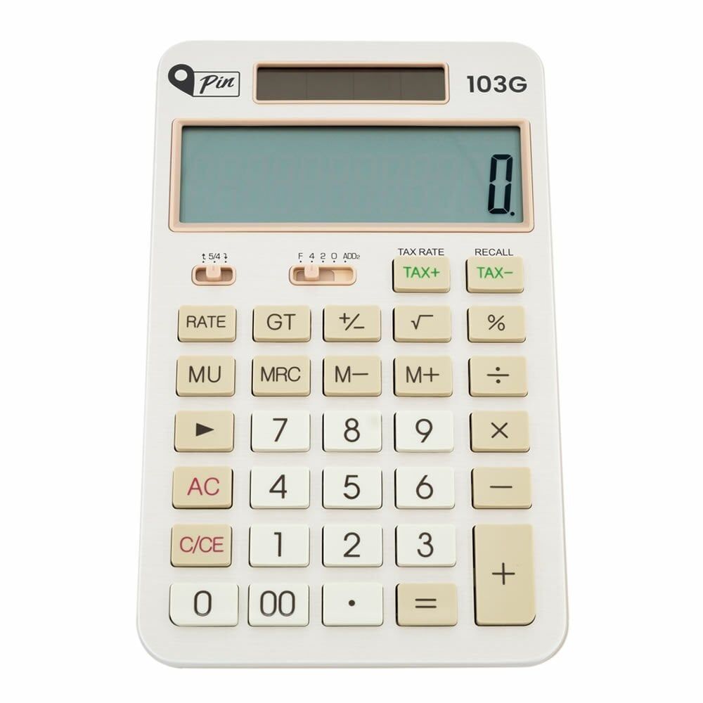 Pin 103G Gold 12 Haneli Masaüstü Hesap Makinesi