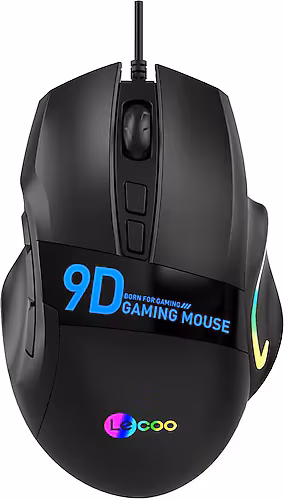 Lecoo Ms130 7200 Dpi 9 Tuşlu Kablolu Rgb Led Aydınlatmalı Siyah Gamıng Mouse