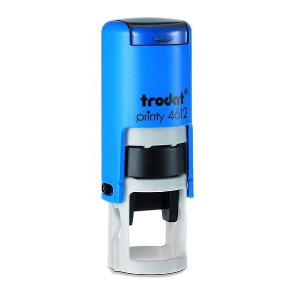 Trodat 4612 Mavi Gövde 12 mm Yuvarlak Küçük Kaşe Boş Kaşe