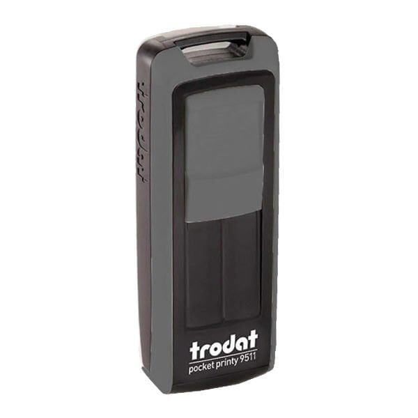 Trodat 9511 38x14 mm Koyu Gümüş Gövdeli Kişisel Küçük Boy Kaşe Boş Kaşe