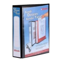 Esselte 46565411595 50 Mm 4D Mekanizmalı Siyah Klasör