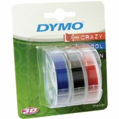Dymo 520102 9mmx3mt Kırmızı Kabartma Şerit