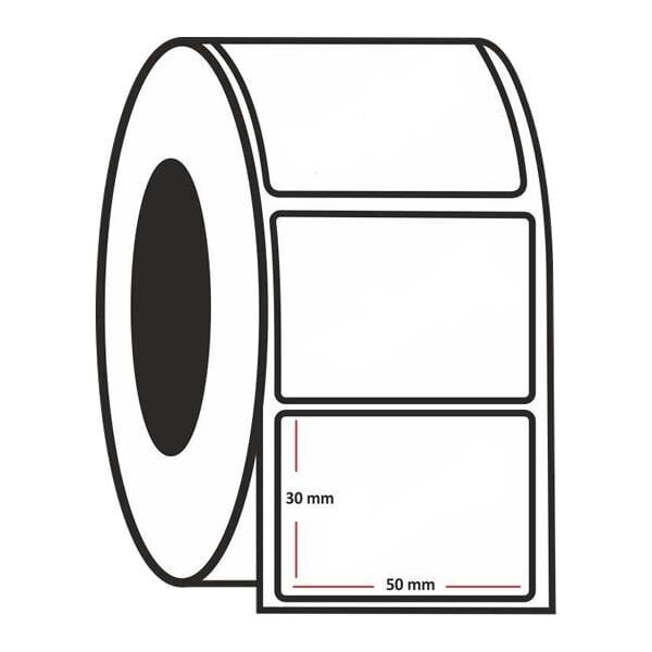 Ermet 30x50 mm Termal Etiket Rulosu