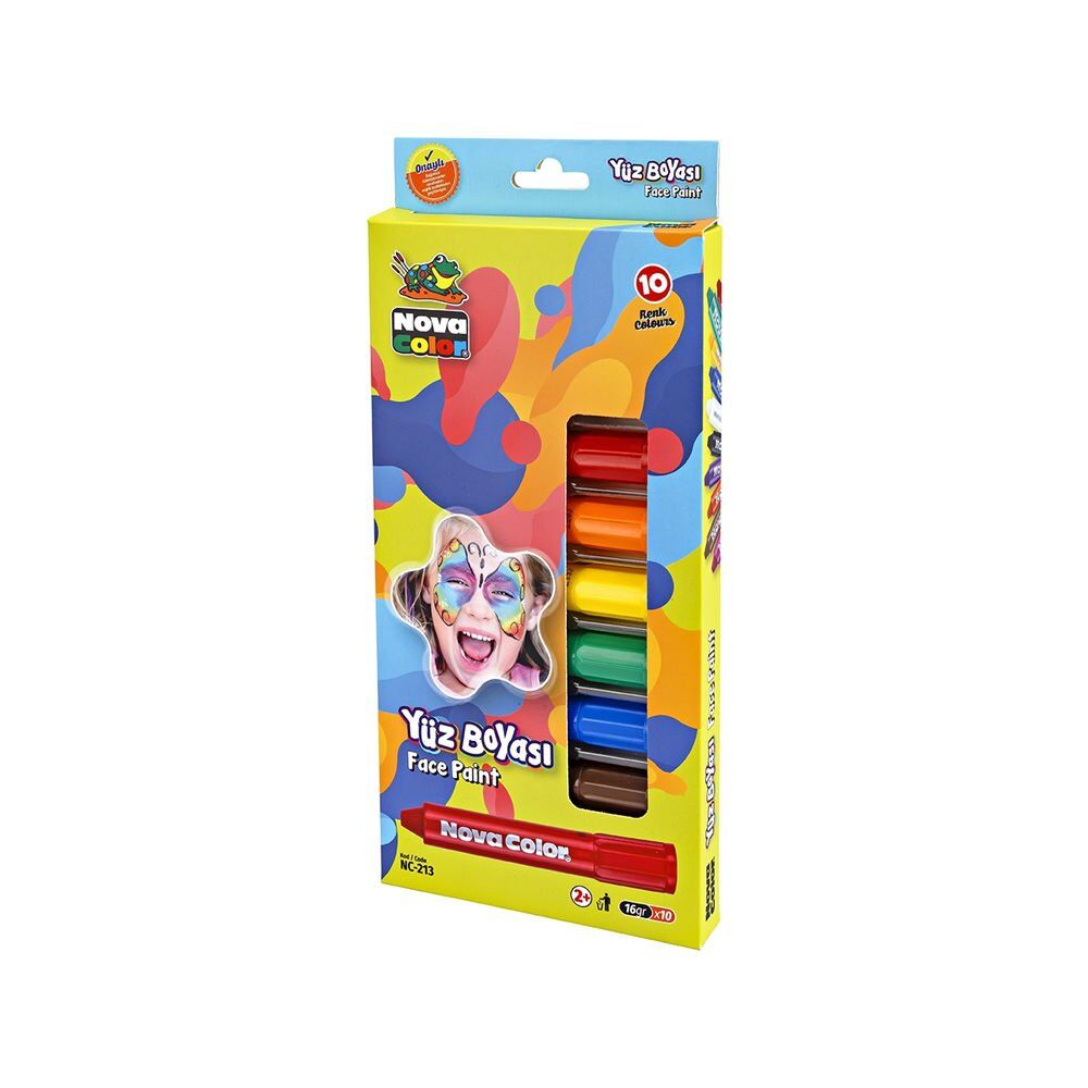 Nova Color NC-213 10 lu Set Yüz Boyası