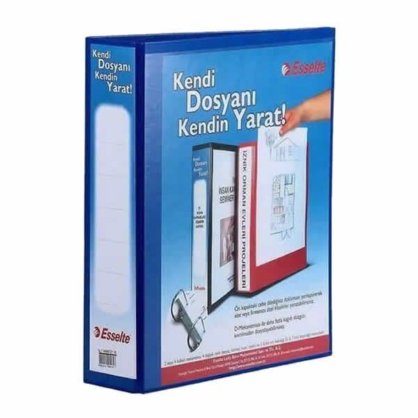 Esselte 46565211535 50 mm 2D Mekanizmalı Mavi Klasör