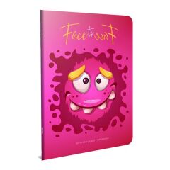 Gıpta Face to Face A4 80 Yaprak Çizgili Tel Dikişli Karton Kapaklı Defter