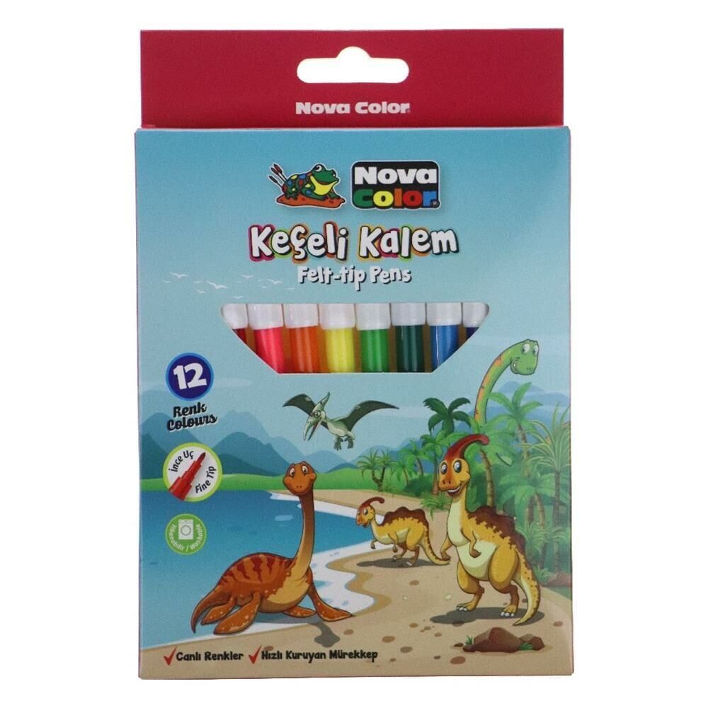Nova Color NC-871 12 li Keçeli Kalem Seti