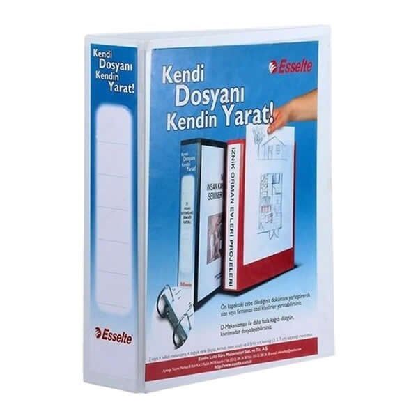 Esselte 46567411501 70 mm 4D Mekanizmalı Beyaz Klasör
