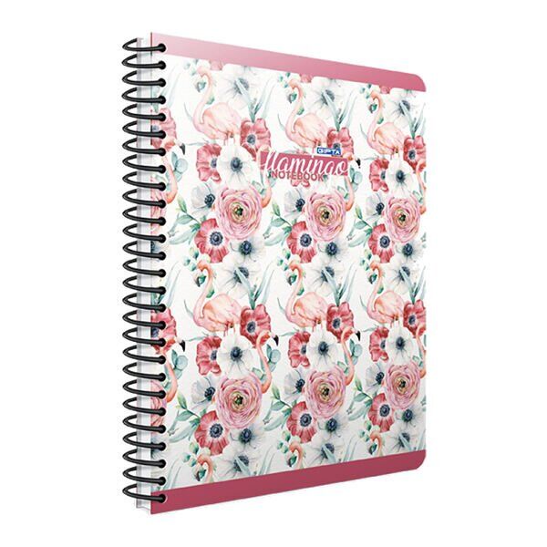 Gıpta Flamingo A4 80 Yaprak Kareli Spiralli Plastik Kapaklı Defter