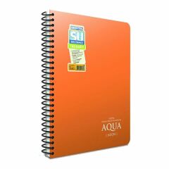 Gıpta Aqua Neon A6 80 Yaprak Kareli Spiralli Plastik Kapaklı Defter