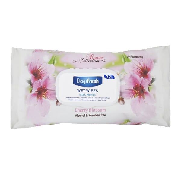 Deepfresh H220 Kiraz Çiçeği Kokulu 100 lü Islak Mendil