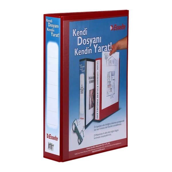 Esselte 46567211525 70 mm 2D Mekanizmalı Kırmızı Klasör