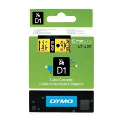 Dymo 45023 D1 Standart 12mmx7mt Altın Üzerine Siyah Şerit