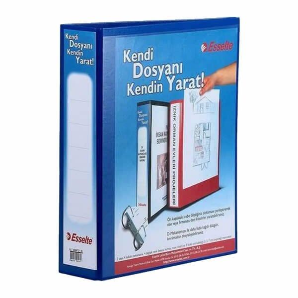 Esselte 46563211535 30 mm 2D Mekanizmalı Mavi Klasör