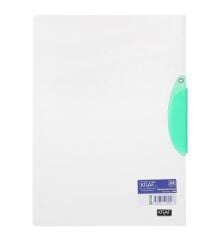 Kraf 1060 Şeffaf Quick Clip Sıkıştırmalı Dosya Yeşi