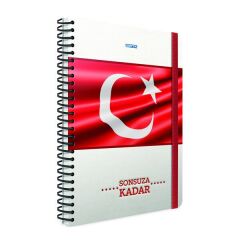 Gıpta Sonsuza Kadar 19x26 120 Yaprak Kareli Sert Kapak Defter