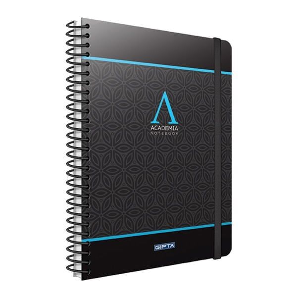 Gıpta Academia 17x24 120 Yaprak Kareli Spiralli Sert Kapaklı Defter