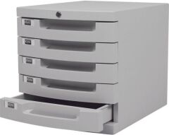 Kraf 215G 5 Çekmeceli Kilitli Evrak Rafı