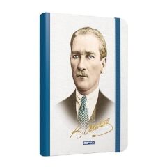Gıpta Atatürk 13x21 120 Yaprak Çizgili İplik Dikişli Sert Kapaklı Defter