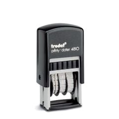 Trodat 4810 Siyah Keçe İngilizce Tarih Damgası Boş Kaşe